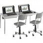EDV-Tisch, 160x80 cm (B/T), 72 cm hoch, versenkbare Monitorplatte, ohne PC-Halterung 